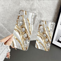Funda De Teléfono Diamante Dorado Para iPhone 17/16/15/14/13/12/11 pro Max/ XS/ XR/XSMAX/7/8/6/6S plus Resistente Al Choque Diseño De Ritmo 3D Material Plástico Suave - details 1