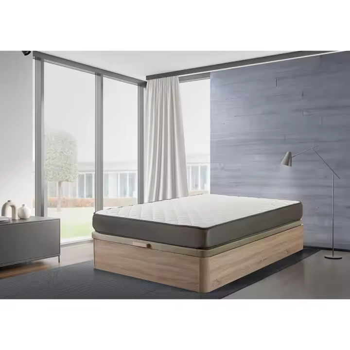 Cama Canape Abatible Atenas Cambria 150x190 cm + Colchon Viscoelastico de 23 cm - 1
