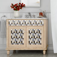 Papel Tapiz De Mosaico Impermeable Autoadhesivo 3D Para Cocina Baño Decoración Del Hogar Adhesivo De Pared PVC Clásico - details 37