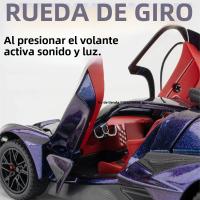 Coche De Acción EVO Apollo 1/24 Escala Modelo De Aleación De Metal Con Sonido Luz Y Neumáticos De Goma Para Niños Juguetes De Coche De Metal Regalos Para Niños - details 3