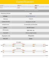 Tira De LED COB RGB Alta Densidad 576 LEDs/m Flexible Y Dimmable FCOB Luz De Colores Cadena De Luz DC12V 24V Para Decoración De Interiores - details 2