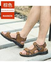Sandalias De Cuero Genuino De Talla Grande Para Verano 38-46 Zapatos De Playa Al Aire Libre Casual Cómodos Para Clima Caliente Hombre - details 15