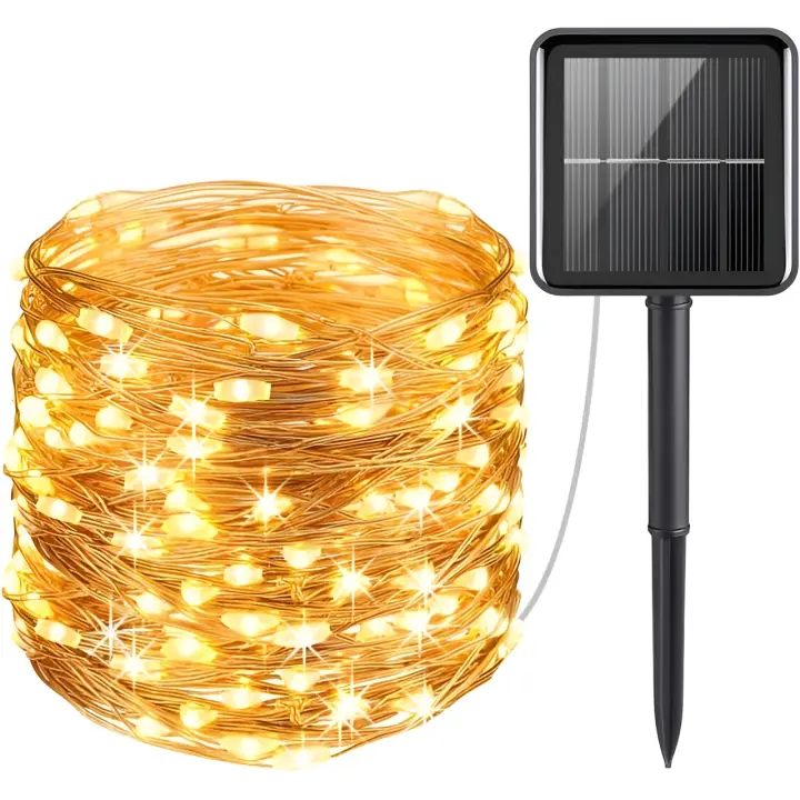 Guirnalda de Luces Solares 100 LED 10M 3000K - BEL AIR HOME - 1