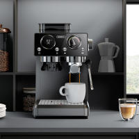 Cafetera todo en uno HiBREW H20 con molinillo integrado, extracción dual caliente y fría, presión de 20 bar, ajuste de molienda de 20 niveles, varilla de vapor para latte, depósito de agua de 1,4 L, control táctil inteligente - details 1