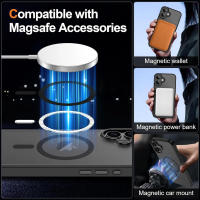 Funda magnética para iPhone 17 con cristal para cámara incorporado compatible carga inalámbrica mate translúcido Meloenvias - details 3