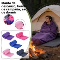 Bolsa De Dormir De Poliéster Con Forro De Peluche Para Siesta Al Aire Libre Y Camping Capacidad Térmica Para Primavera Otoño Verano Y Invierno Cubierta Protectora Para Viajes - details 0