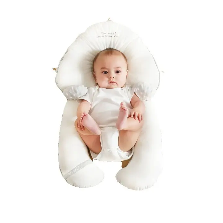 TK Almohada moldeadora ajustable para bebé recién nacido, almohada para dormir de lado, calmante, posicionamiento, antideslizante de algodón - 1
