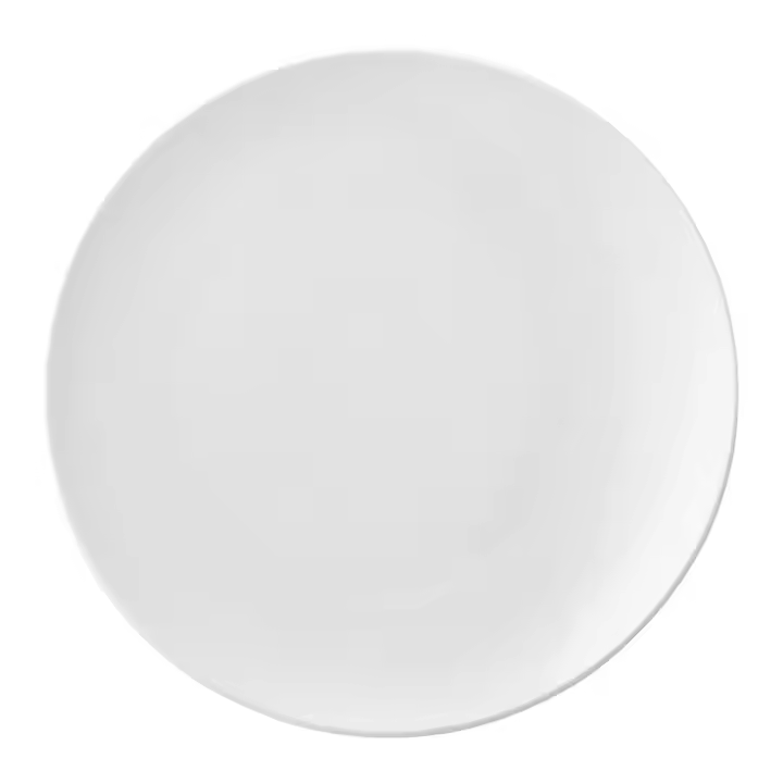 ARIANE VITAL COUPE Plato Llano Porcelana 18CM Blanco Brillo Reforzado profesional de alta calidad con alto contenido de alumina 100% higiénico - 1