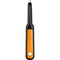 BRA Efficient Pelador Liso Forma I, Utensilio de Cocina, Ideal para Pelar o Hacer Finas Láminas de Fruta y Verduras (Patatas, Zanahorias), Pela Patatas, Apto para Lavavajillas, Mango Resistente y Ergonómico que Minimiza el Esfuerzo, Naranja - details 1