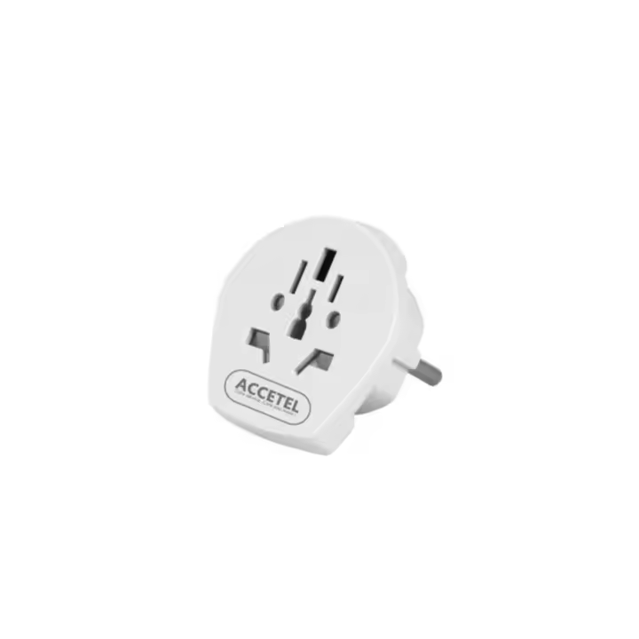 ACCETEL UC06D Adaptador Enchufe Mundial Múltiple UK / AU / US a Europeo , 2 UNIDADES - 1