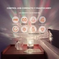 Lámpara De Agua Ondulante USB Luz Nocturna Romántica Proyector De Ambiente Oceánico Para Fiesta Dormitorio Sala De Estar Casa Vacaciones - details 7