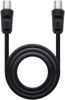 CABLE DE ANTENA NANOCABLE 10.26.0202 - 75 OHM - CONECTORES MACHO/HEMBRA - 1.8M - NEGRO - details 0
