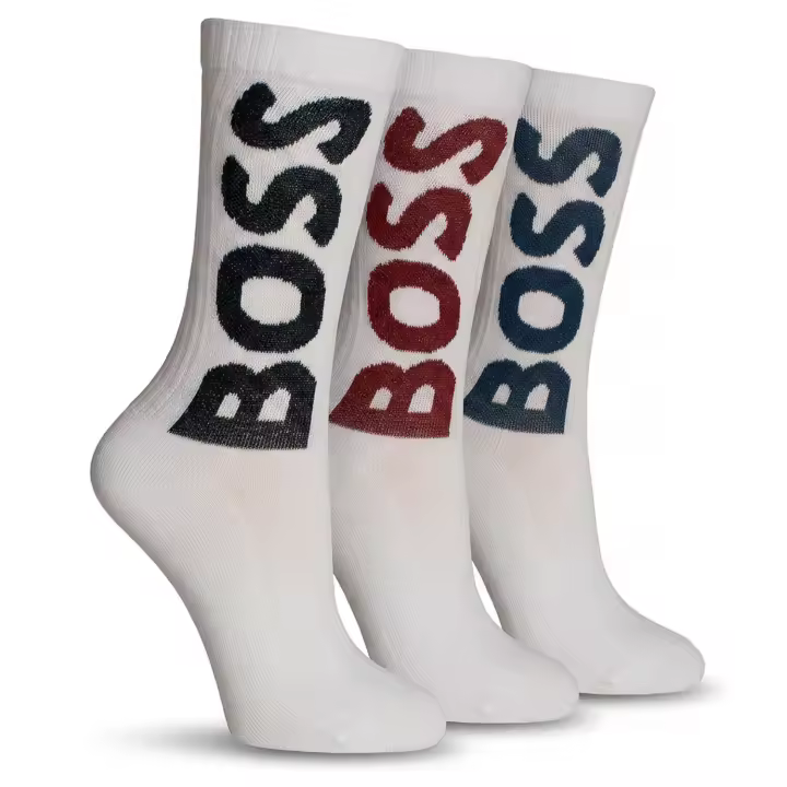 Hugo Boss-Pack 3 Calcetines Hombre Media Caña 50524259 - 1