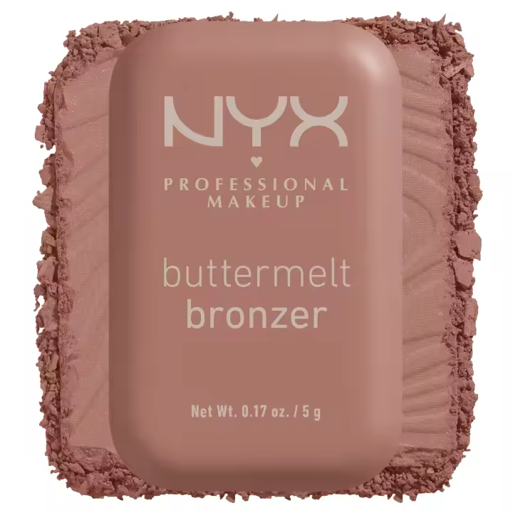 NYX Professional Makeup | Buttermelt Bronzer, Bronceador en polvo, 12 horas de duración, resistente a la decoloración y a la transferencia, 1 unidad - 1