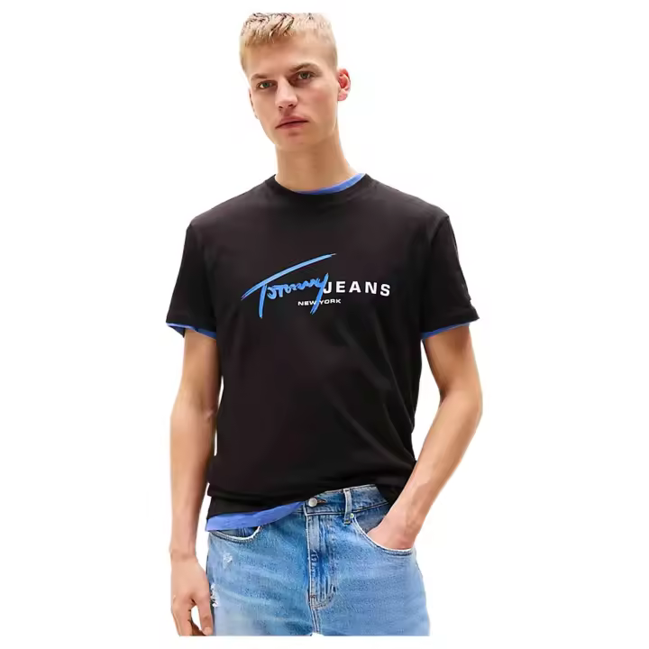 Camisetas De Manga Corta Tommy Hilfiger para Hombre en color Negro - 1