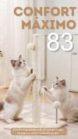 PETOO,Poste rascador XXL para gatos 40x40x83 cm – Rascador resistente con base estable, ideal para arañar, estirarse y cuidar las uñas de tu gato - details 0