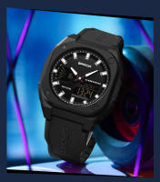 Reloj Deportivo Para Hombre SANDA Impermeable Con Pantalla Dual Luz Luminosa Militar Cuarzo Reloj Digital De Lujo Con Calendario Completo Resistente Al Choque - details 2