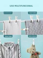 Clips Para Colgar Edredones 12/24PCS Anti-Viento Y Antideslizante Gancho Para Secar Ropa Sin Marcas Fixador Para Ropa - details 5