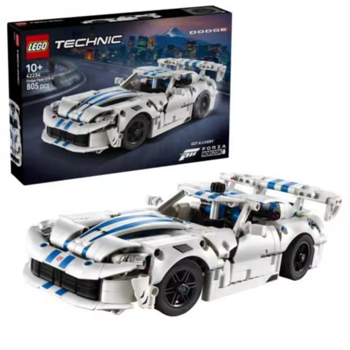 LEGO® 42234 Technic Deportivo Dodge Viper GTS-R – Coche de Carreras de Juguete - 1