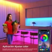Luces RGB Para Juegos 16.4ft/5M De Neón Suave Para Mesas De Juegos Tira LED De Iluminación Compatible Con Corte Para El Hogar - details 0