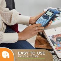 DYMO LetraTag LT-100H Rotuladora Etiquetadora, Impresora de Etiquetas Portátil | Teclado ABC / Pantalla LCD de 13 Caracteres | Perfecta para la Oficina o para el Hogar | Incluye 1 Cinta de Etiqueta de Papel Blanco - details 11