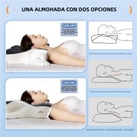 Almohada De Espuma De Memoria Ortopédica 1PC Forma De Mariposa Protección Del Cuello Suave Almohada De Cuidado De Salud Para Adultos - details 4