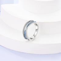 Anillo Anillo De Plata 925 Para Mujer Con Corazón Rosa Azul Sol Estrella Luna Crossover Anillo Ancho Joyería De Fiesta Regalo De Cumpleaños - details 18