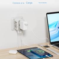 TESSAN Adaptador De Viaje Universal Con USB Y Tipo C Cargador De Pared Todoterreno Para Viaje En EU UK AUS Adaptador De Enchufe Estándar Con Protección Contra Sobrecargas - details 11