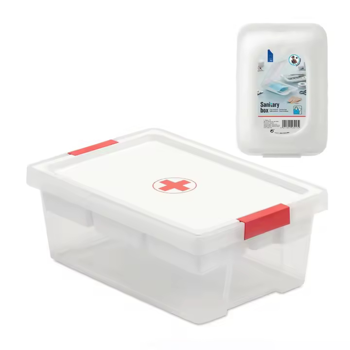 TATAY - Kit Caja Botiquín Cruz Roja 7L con Organizador y 1 Sanitary Box Incluido - 1