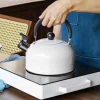 Hervidor De Agua Eléctrico De Acero Inoxidable 3L Para El Hogar Con Fondo Plano Y Silbato Para Té Y Café Fabricado En China - details 4