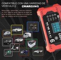 Cargador De Batería Para Coche 6A 12V Dispositivo De Recarga Inteligente Para Baterías De Plomo-Acido Con Pantalla LCD Para Coches Y Motocicletas - details 1