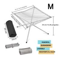 Estante De Fuego De Acero Inoxidable Para Camping Al Aire Libre Plegable Malla Pit De Madera Estilo De Fogata Para Jardín Y BBQ - details 5
