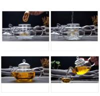 Tetera De Vidrio Con Strainer Gran Capacidad Resistente Al Calor Kettle Chino Tradicional Kung Fu Teaware Contenedor De Agua - details 8