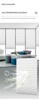 Cortinas De Blackout Con Pliegues Para Rollos Zébra No Tejidas Alta Protección Solar Para Dormitorio Sala De Estar Baño Balcon Decoración - details 4