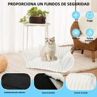 Sofá Para Gatos Y Perros Cama De Invierno Caliente Muebles De Lujo Fácil De Lavarse Y Retirar Funda De Seda Suave Para Pequeños Y Medianos Animales - details 4