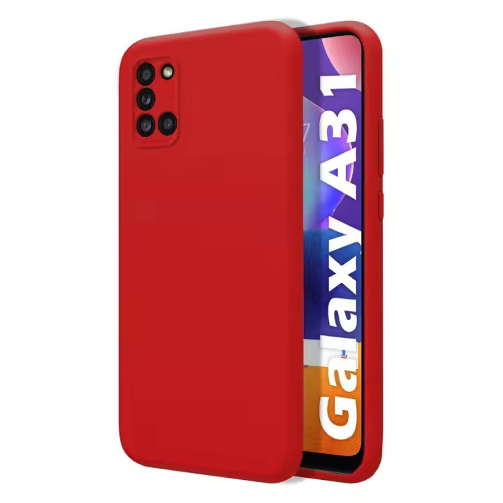 Tumundosmartphone Funda Silicona Líquida Ultra Suave para Samsung Galaxy A31 color Roja - 1
