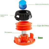 Cabeza De Trimmer P25 De Repuesto Para McCulloch B26Ps T26Cs MT260CLS Accesorios De Reparación De Jardín Herramienta De Jardinería - details 1