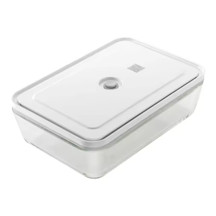 ZWILLING - Recipiente de Vacío para Gratinar, Vidrio, Color Gris, Fresh&Save, Alimentos Frescos, Microondas, Congelador, Lavavajillas, Código QR Interactivo - 1