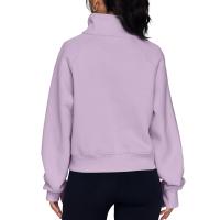 Nueva Sudadera De Mujer Con Capucha Cuello Erguido Otoño Invierno Color Sólido Fleece Manga Larga Bolsillos Cierre Media Pullover Suave - details 67