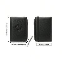 Cartera De Pasaporte Antirrobo RFID Bolsa De Viaje Multifuncional Clip De Pasaporte Monedero De Viaje Material PU - details 5