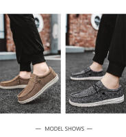 Zapatos Casuales Para Hombre De Lona Cómodos Y Ligeros Transpirables Zapatillas Planas Slip-on Para Conducir Talla Grande 47 - details 2