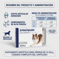 Synoquin Razas Medianas Vetplus (30 Comprimidos Masticables) – Condroprotector para Perros de 10 a 25 kg - details 2
