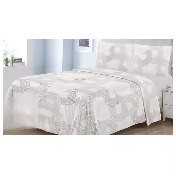 Juego de sabanas Estampado (3 piezas): sábana encimera + sábana ajustable + 1 fundas de almohada 90-105-135-150 CM - 1