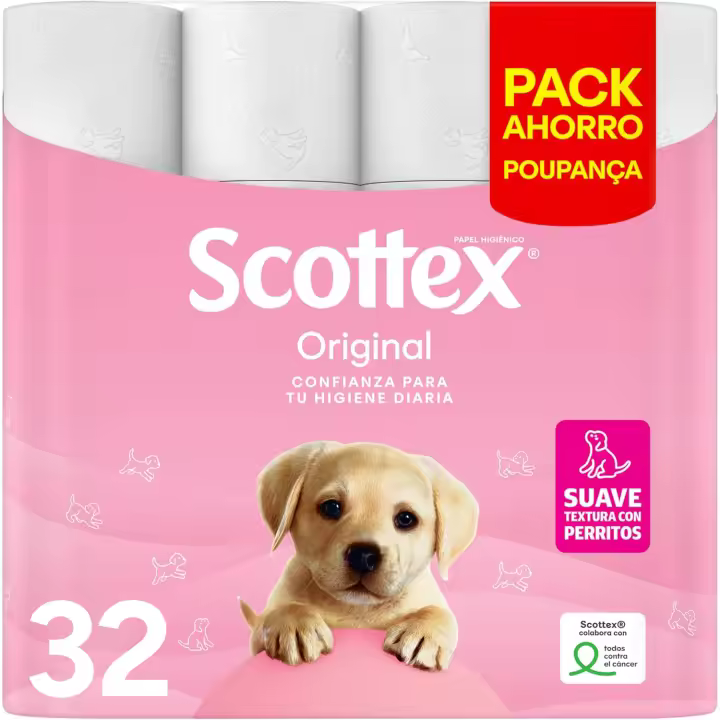 Scottex Papel Higiénico, Rollos dos Capas que Proporcionan el Equilibro Adecuado en Suavidad y Resistencia - 1