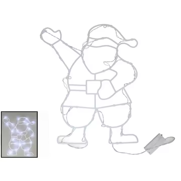 Gerimport Santa 24 led blanco frío 34x41,5 cm - 1