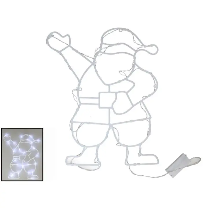 Gerimport Santa 24 led blanco frío 34x41,5 cm - 1
