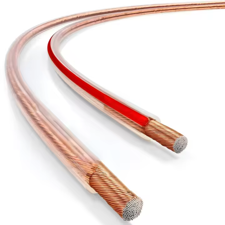 CABLEPELADO Cable de Altavoz | Alambre Trenzado Cable CCA | Aluminio Revestido de Cobre | Sección 1.5 mm2 | Transparente| 10 Metros - 1