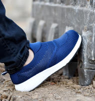 Zapatos De Seguridad Veraniegos Para Hombres Y Mujeres Zapatillas De Trabajo Con Punta De Acero Indestructible Antigolpes Suela EVA Mesh Superior Zapatos De Otoño - details 12