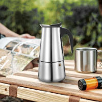 Family Cafetera Italiana de Acero Inoxidable, 2 a 9 tazas de Capacidad, Apto para Eléctrica, Vitrocerámica, Gas - details 1