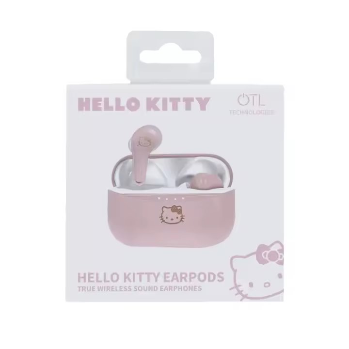 HELLO KITTY EARPODS BLUETOOTH V5.0 CON CAJA DE CARGA DE OTL TECHNOLOGIES - 1